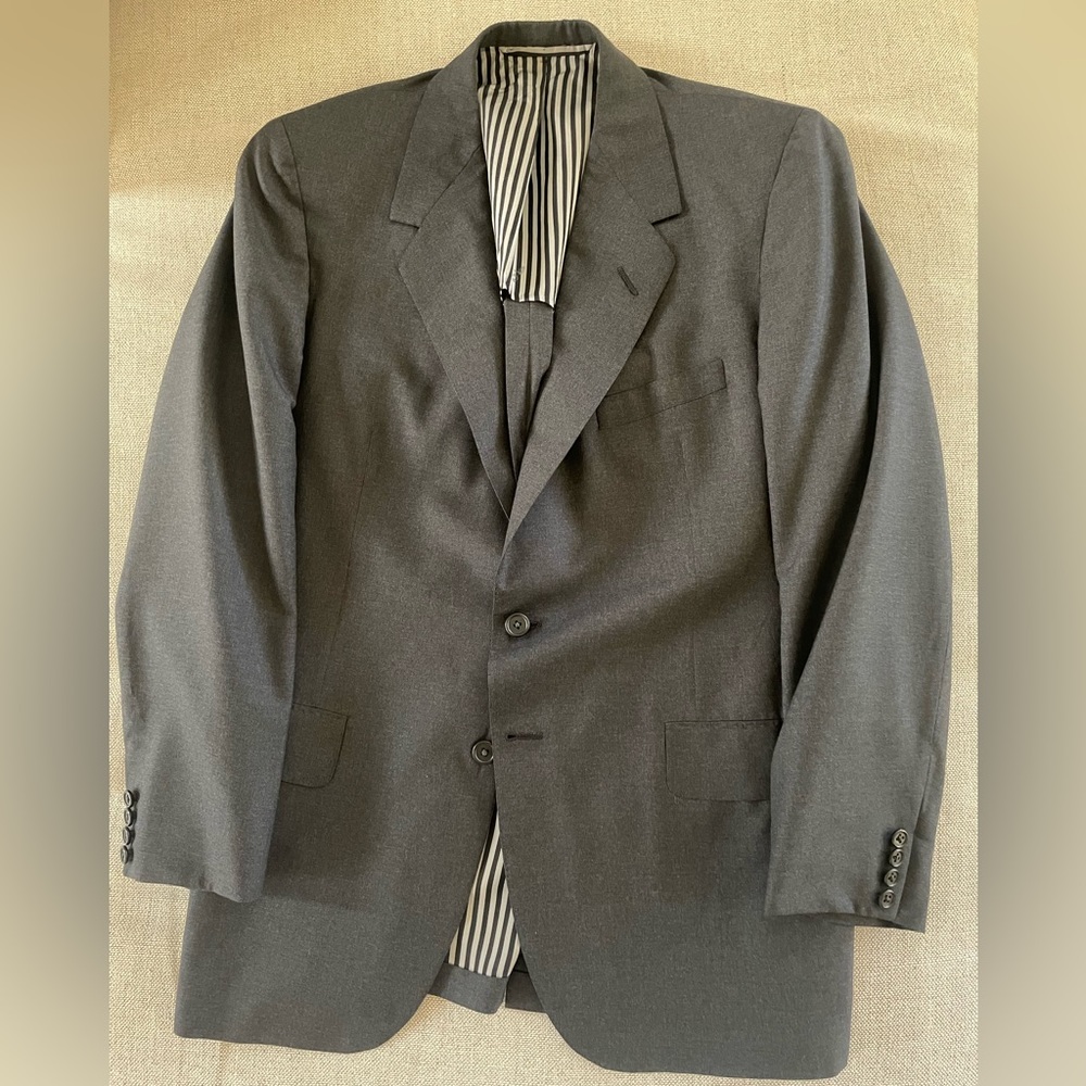 Oxxford Clothes‎ Hand Made In USA Wool Suit Coat in Everyday Gray Size 40 $4295